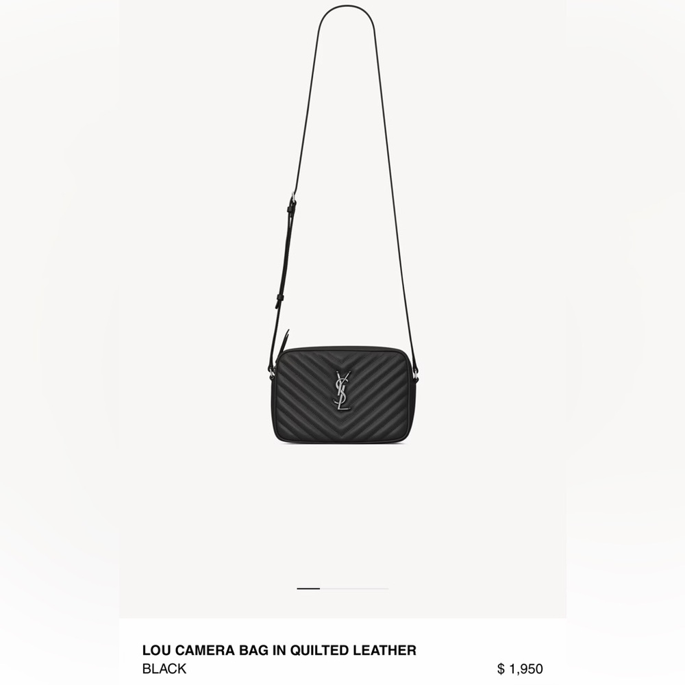 SAINT LAURENT LOU CAMERA BAG IN QUILTED LEATHER - Picture 16 of 17